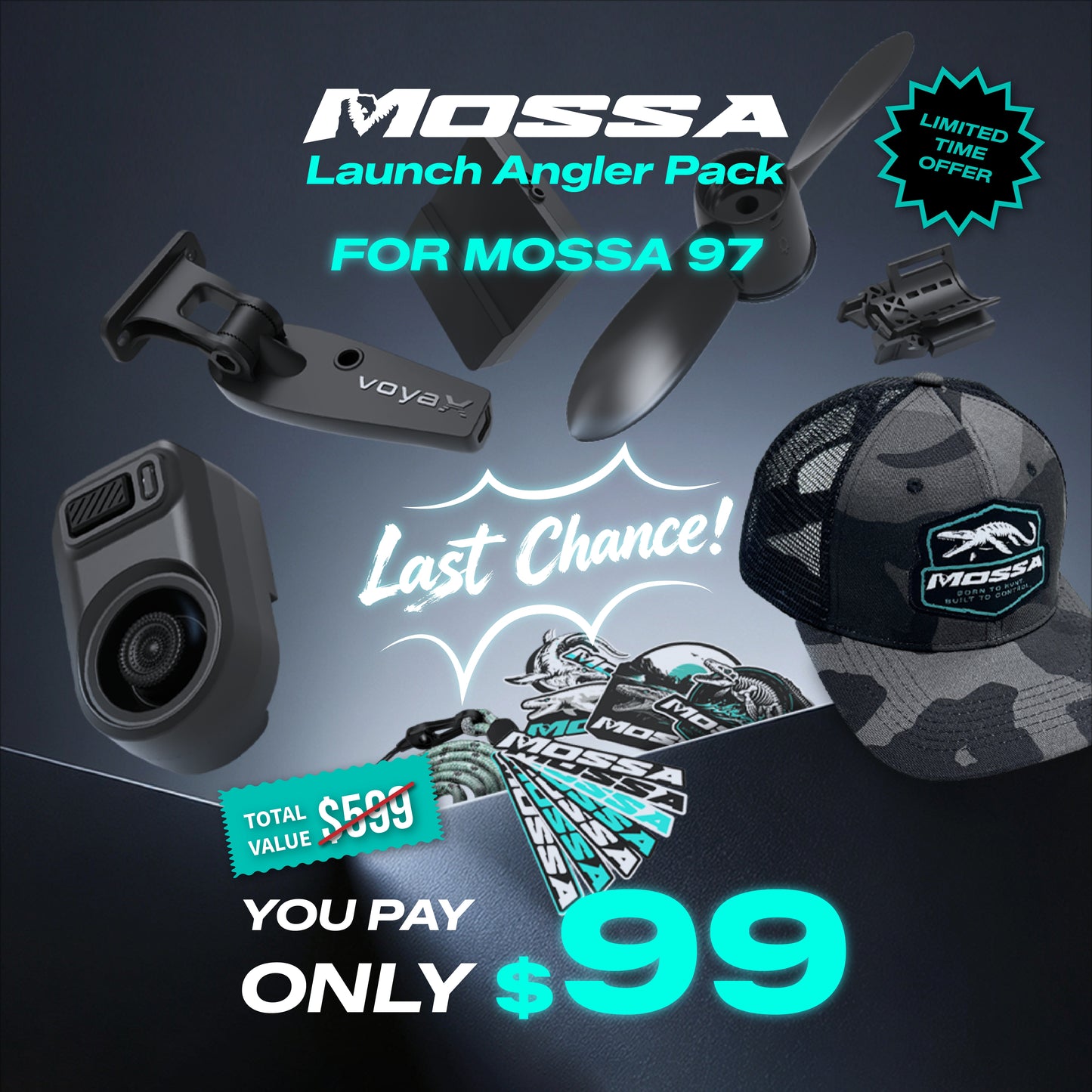 MOSSA 97 Launch Angler Pack